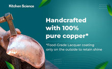 Load image into Gallery viewer, Authentic Ayurvedic Copper Water Bottle Pack of 2 for Drinking Water | Large 34OZ Copper Vessel | 2 Canvas Bottle Carrying Bags