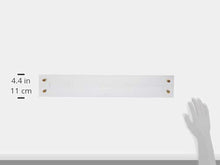 Load image into Gallery viewer, russell+hazel Acrylic Rail, Clear with Gold-Toned Hardware, 24” x 4” x .25” (44622)