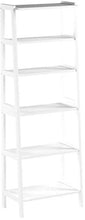 Load image into Gallery viewer, Amazon Basics Classic 5-Tier Open Bookcase with Solid Rubber Wood - White