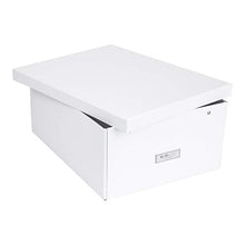 Load image into Gallery viewer, Bigso Katrin Collapsible Storage Box, 13.5 x 17.6 x 7.2 Inches, White