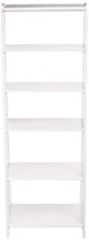 Load image into Gallery viewer, Amazon Basics Classic 5-Tier Open Bookcase with Solid Rubber Wood - White
