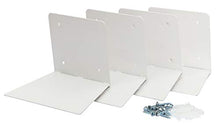 Load image into Gallery viewer, STORAGE MANIAC White Invisible Floating Bookshelves, Heavy-duty Book Organizers, 4-Pack Large