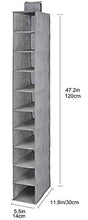 Load image into Gallery viewer, Hanging Shoe Shelves, 10-Shelf Hanging Shoe Organizer for Closet, Shoes Holder Storage Shelves, Shoe Storage Hanging Shoe Holder, Breathable No-wover Fabric for Shoes, Closet, Baby Things, Grey