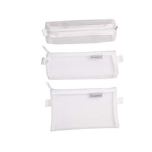 Load image into Gallery viewer, 3PCS Multifunctional Mesh Pen Bag Pencil Case Makeup Tool Bag Storage Pouch Purse