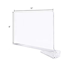 Load image into Gallery viewer, Jucoan 4 Pack Clear Acrylic Shelf Dividers for Closet, Easy Installing Wood Shelves Organizer Closet Separators for Storage and Organization in Bedroom, Kitchen and Office