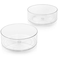Load image into Gallery viewer, ClearSpace Plastic Lazy Susan Cabinet Organizer – Perfect Under Sink Organizer – Pantry Cabinet Organizer and Organization for Countertop, Shelf, Table, Vanity and Bathroom – 2 Pack