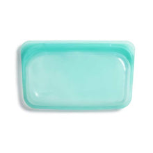 Load image into Gallery viewer, Stasher Platinum Silicone Food Grade Reusable Storage Bag, Aqua (Snack) | Reduce Single-Use Plastic | Cook, Store, Sous Vide, or Freeze | Leakproof, Dishwasher-Safe, Eco-friendly, Non-Toxic | 9.9 Oz