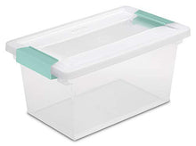Load image into Gallery viewer, New Sterilite Medium Clip Box Clear Storage Tote Container with Lid (8 Pack)