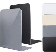 Load image into Gallery viewer, Jekkis 8pcs Bookends, Metal Bookends for Shelves, Heavy Duty Book Ends, Non-Skid Book Stopper for Books, Magazines, DVDs