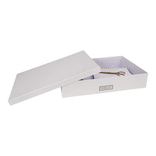 Load image into Gallery viewer, Bigso Sverker Fiberboard Legal/Art Storage Box, 3.3 x 17.1 x 12.2 in, White