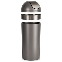Load image into Gallery viewer, Umbra Venti Swing-Top 16.5-Gallon Kitchen Trash Large, 35-inch Tall Garbage Can for Indoor, Outdoor or Commercial Use, Pewter