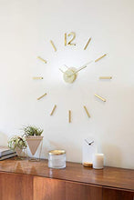 Load image into Gallery viewer, Umbra Trigg Geometric Planter, Wall and Desk Decor Ceramic Containers and Vases-for Succulents, Air, Mini Cactus, Faux Plant, White/Brass