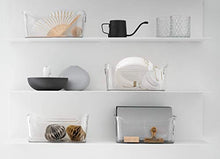 Load image into Gallery viewer, BINO Clear Plastic Storage Bin with Handles (2PK- Large) - Plastic Storage Bins for Kitchen, Cabinet, and Pantry Organization and Storage - Home Organizers and Storage - Refrigerator and Freezer