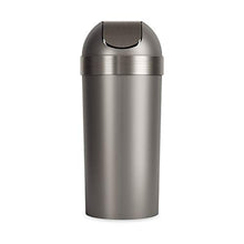 Load image into Gallery viewer, Umbra Venti Swing-Top 16.5-Gallon Kitchen Trash Large, 35-inch Tall Garbage Can for Indoor, Outdoor or Commercial Use, Pewter