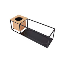 Load image into Gallery viewer, Umbra Cubist Floating Shelf with Built-In Succulent Planter – Modern Wall Décor and Geometric Display Shelf for Books, Candles, Mementos, Photos, Indoor Plants and More! | Small, Black