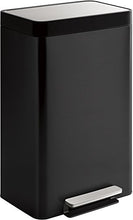 Load image into Gallery viewer, Kohler K-20940-BST 13-Gallon Step Trash Can, Black Stainless,Black Stainless Steel