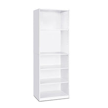 Load image into Gallery viewer, FURINNO JAYA Simply Home 5-Shelf Bookcase, 5-Tier, White