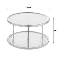 Load image into Gallery viewer, Simpli-Magic Lazy Susan, 2-Tier, Brushed Stainless Steel