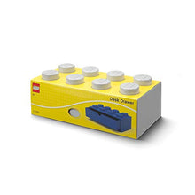 Load image into Gallery viewer, Room Copenhagen, Lego Desk Drawer - Stackable Tabletop Storage - 12.4” x 6.2” x 4.5” - Brick 8, Stone Grey