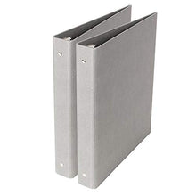 Load image into Gallery viewer, Bigso Ringo Fiberboard 3-Ring Binder Organizer (1-inch Ring), 11 x 11.8 x 1 in, Grey