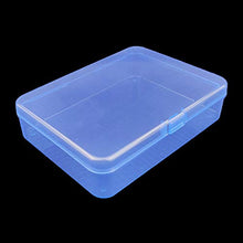 Load image into Gallery viewer, Goodma 8 Pieces Rectangular Plastic Boxes Empty Storage Organizer Containers with Hinged Lids for Small Items and Other Craft Projects (Blue, 4.5 x 3.3 x 1.1 inch)