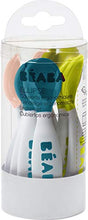 Load image into Gallery viewer, BEABA Second Stage Silicone Spoons for Self Feeding Babies, Silicone Suction Plate + Second Stage Ergonomic Baby Cutlery