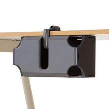 Load image into Gallery viewer, TAP-UP Cable Box, Desk Mounted Cable Management Box, Cord Organizer - Easy to Install Without Drilling Any Holes to Your Desk (Gray)