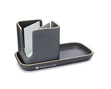 Load image into Gallery viewer, Full Circle Stash, Ceramic Sink Caddy, Gray and White, 11"