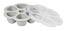 Load image into Gallery viewer, BEABA Silicone Multiportions Baby Food Tray, Oven and Freezer Safe, Made in Italy, Cloud, 3 oz