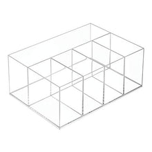 Load image into Gallery viewer, iDesign InterDesign Organizer for Vanity Cabinet to Hold Makeup Beauty Products Hair Accessories – 5 Compartments, Clear Clarity Cosmetic, 5 Section