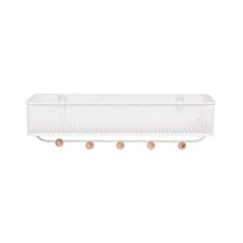 Load image into Gallery viewer, Umbra Estique Entryway Organizer, Great for Storing Keys, Small Accessories, Mail, Wallets and More, White Finish