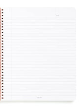 Load image into Gallery viewer, ban.do Blue/Pink Floral Rough Draft Large Spiral Notebook, 11" x 9" with Pockets and 160 College Ruled Pages, Rose Parade