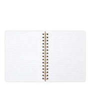 Load image into Gallery viewer, russell+hazel Spiral Lined Vegan Leather Notebook, Bone, 98 Sheets, 6.25” x 8” (40452)
