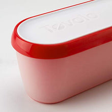 Load image into Gallery viewer, Tovolo Glide-A-Scoop Ice Cream Tub Reusable Container With Non-Slip Base, Stackable on Freezer Shelves, BPA-Free, 1.5 Quart, Strawberry Sorbet
