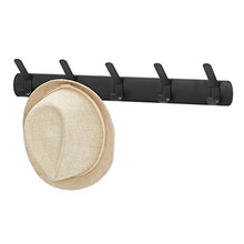 Load image into Gallery viewer, iDesign Holden Steel Wall Mount Storage, 21" x 2.3" x 3.61", 5 Hook Rack