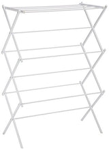 Load image into Gallery viewer, Amazon Basics Foldable Clothes Drying Laundry Rack - White