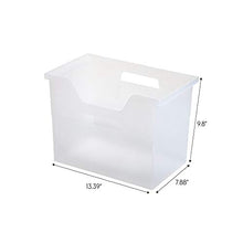 Load image into Gallery viewer, IRIS Desktop File Box, Large, Clear
