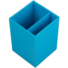 Load image into Gallery viewer, JAM PAPER Plastic Pen Holder - Blue - Desktop Pencil Cup Sold Individually