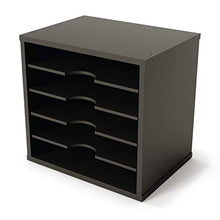 Load image into Gallery viewer, Ballucci File Organizer Paper Sorter, 5 Tier Adjustable Shelves Office Desk Organizer, 13 5/8" x 9 1/4" x 12", Black