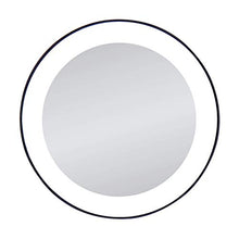 Load image into Gallery viewer, Zadro 15X Magnification Next Generation LED Lighted Suction Cup Mirror, Black, Silver Finish