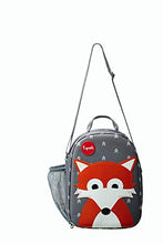 Load image into Gallery viewer, 3 Sprouts Insulated Lunch Bag for Kids - Reusable Tote with Shoulder Strap, Handle and Pockets, Fox