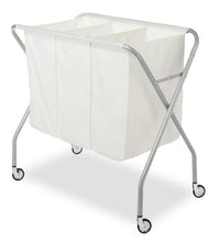 Load image into Gallery viewer, Whitmor 3 Section Laundry Sorter - Collapsible with Heavy Duty Wheels