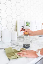 Load image into Gallery viewer, Full Circle Service 16-ounce Multi-use Refillable Glass Spray Bottle, Green