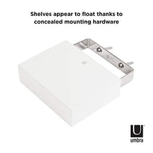 Load image into Gallery viewer, Umbra 325560-660 Showcase Floating Shelves (Set of 3), Gallery Style Display for Small Objects and More, White