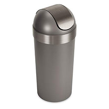 Load image into Gallery viewer, Umbra Venti Swing-Top 16.5-Gallon Kitchen Trash Large, 35-inch Tall Garbage Can for Indoor, Outdoor or Commercial Use, Pewter