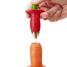 Load image into Gallery viewer, Chef'n Original Stem Gem Strawberry Huller, Red/Green -