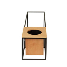 Load image into Gallery viewer, Umbra Cubist Floating Shelf with Built-In Succulent Planter – Modern Wall Décor and Geometric Display Shelf for Books, Candles, Mementos, Photos, Indoor Plants and More! | Small, Black