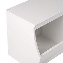 Load image into Gallery viewer, Prepac Monterey Stackable 3-Bin Storage Cubby, White (WUSM-0003-1)