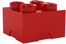 Load image into Gallery viewer, LEGO Brick 4 Knobs Stackable Storage Box, Red, 5.7 Litre