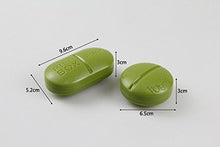 Load image into Gallery viewer, 1PCS Plastic Portable Waterproof Mini Travel Pill Box-Medical Case Vitamin Dispenser Bottle First Aid Holder Container(Color Random) (Rectangle Shape-6 Grids)